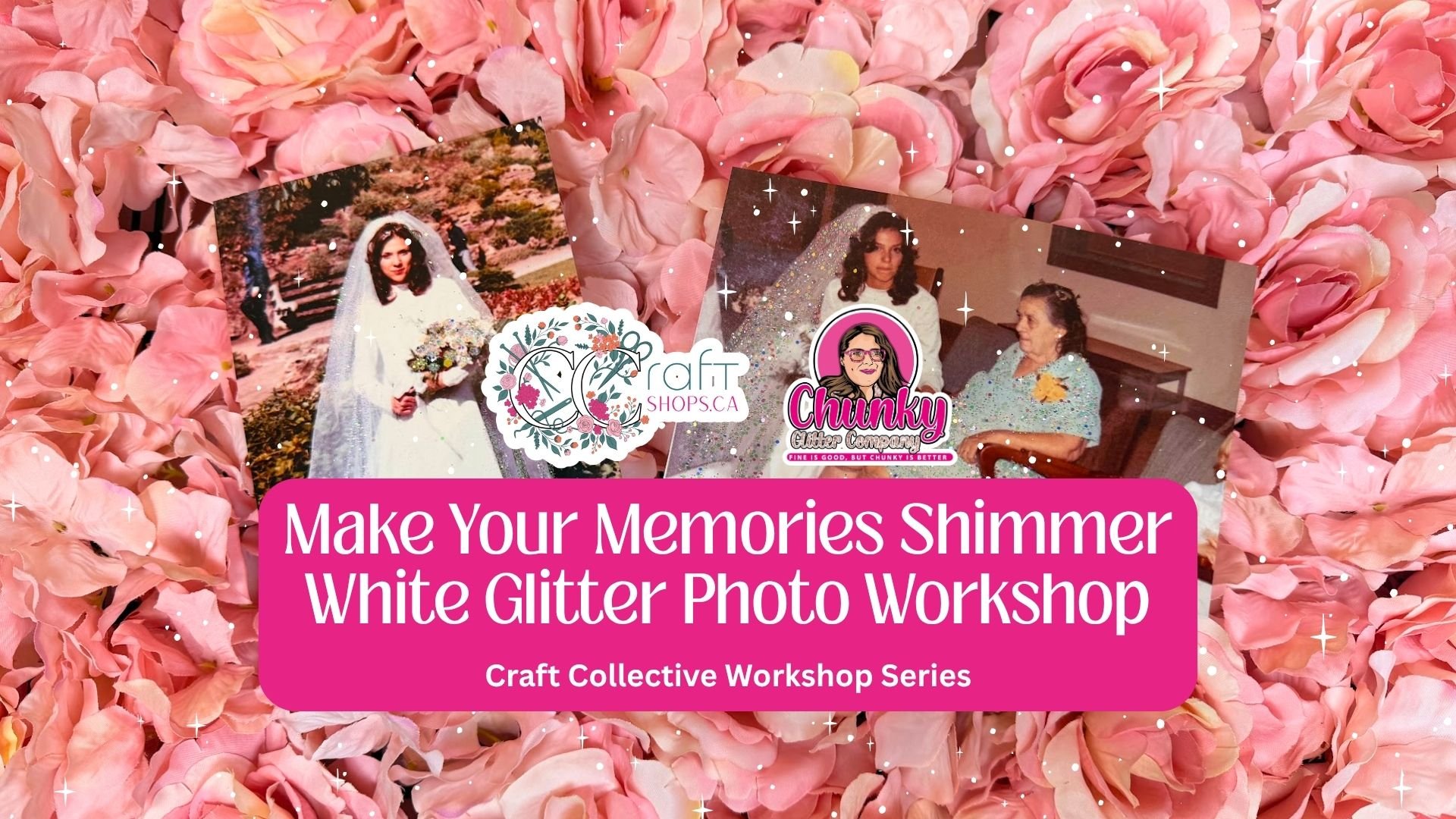 Make Your Memories Shimmer ✨: White Glitter Photo Workshop