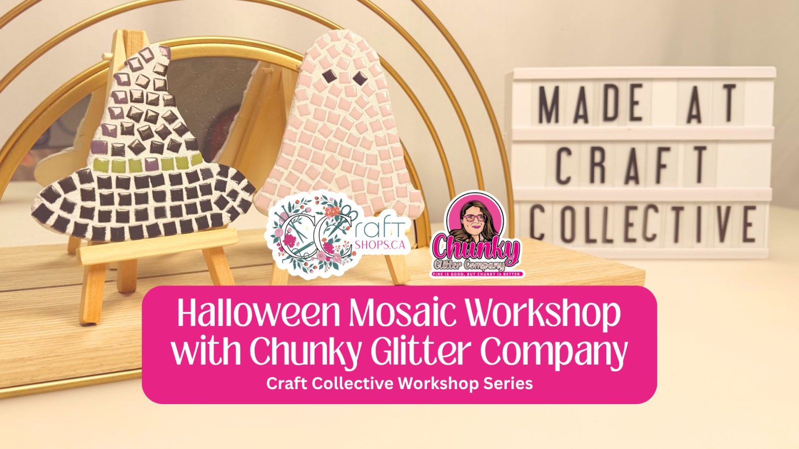 Spooktacular Mosaics: Ghost, Witch's Hat or Pumpkin Workshop